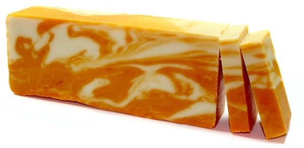 Orange - Tranche de savon à l'huile d'olive- Vendu par 1 – Image 2