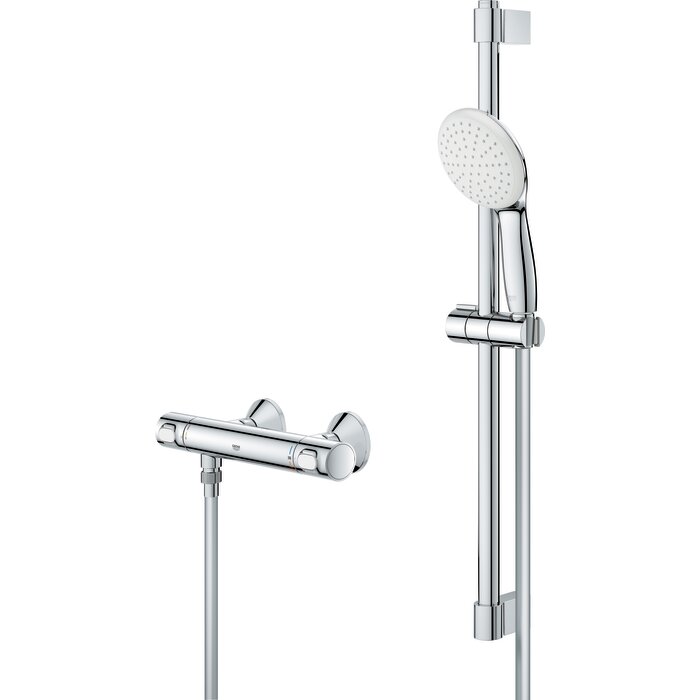 Mitigeur thermostatique et ensemble de douche - Grohtherm 500 - GROHE - 1/2" - Grohe