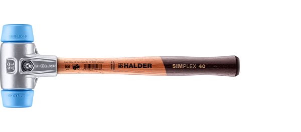 Maillets SIMPLEX manche bois Ø 30 TPE souple - HALDER - 3101.040