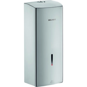 Distributeur électronique de savon liquide mural Delabie - 1L - Inox - Poli satiné - Delabie