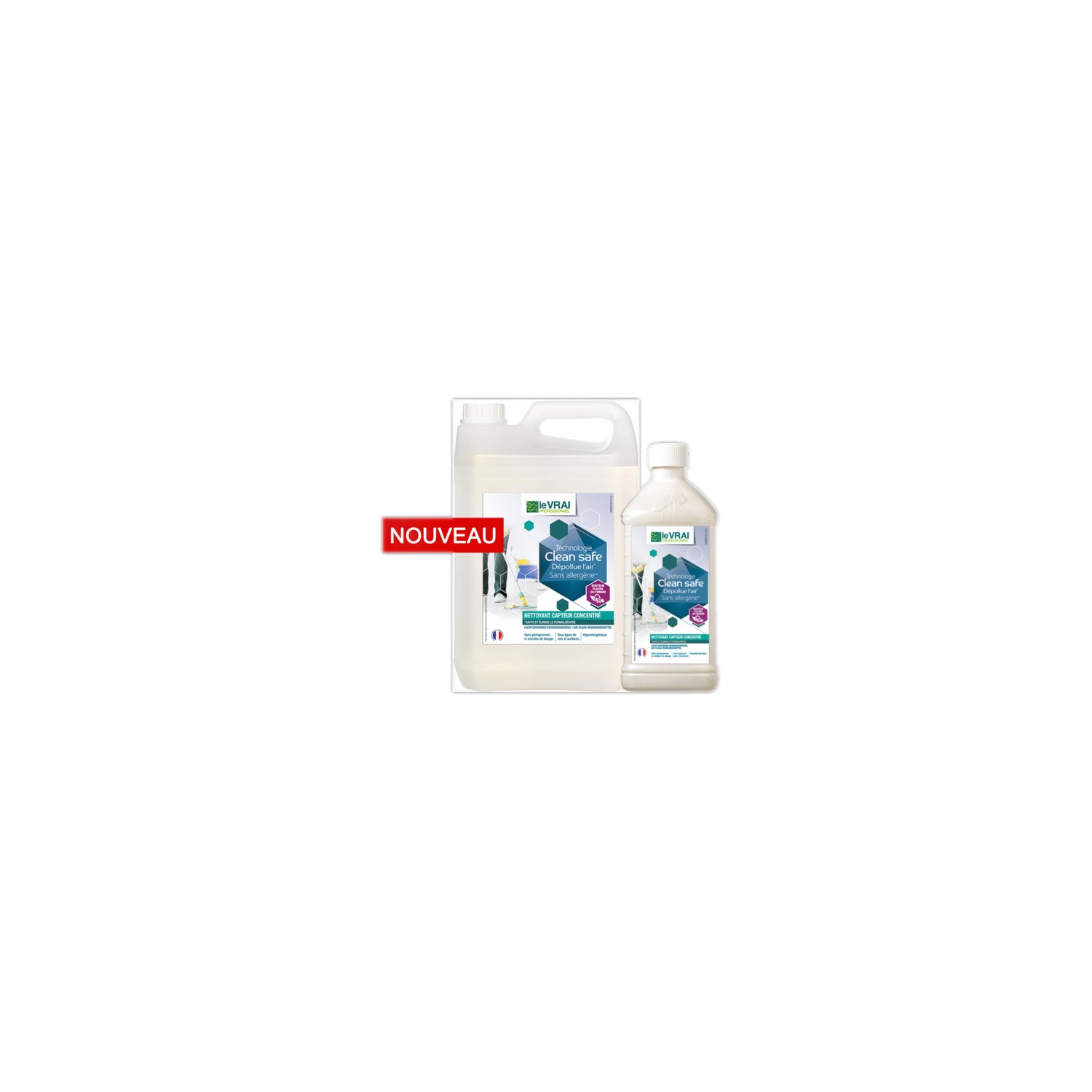 Clean safe nettoyant capteur concentré 5l - ACT 4240A - Entretien des sols - le vrai actionpin