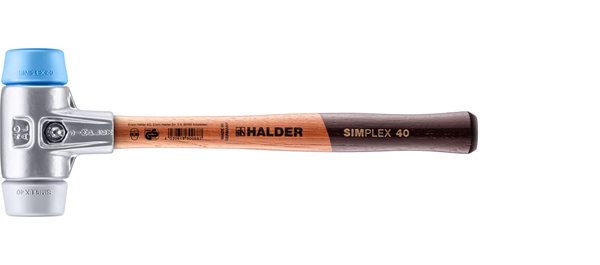 Maillets SIMPLEX manche bois Ø 30 TPE souple - HALDER - 3113.040