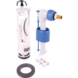 Ensemble mécanisme de chasse - SIDER - Robinet WC 357 - Double débit - SIDER