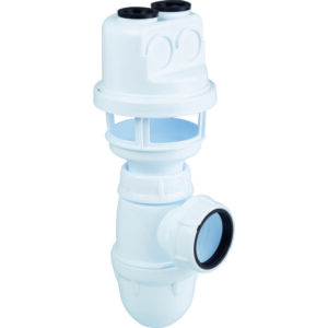 Siphon pour adoucisseur et osmoseur - NICOLL – Garde d’air intégrée – Sortie Ø40 mm - Nicoll