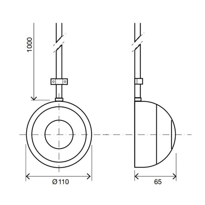Poussoir pneumatique simple débit – REGIPLAST - OLI – Blanc – Ø110 mm - Regiplast - Oli – Image 2