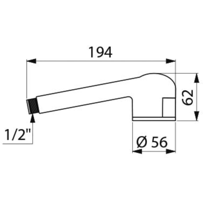 Douchette filtrante - DELABIE - BIOFIL- 2 mois - M1/2" - Vendu par 10 - Delabie – Image 2