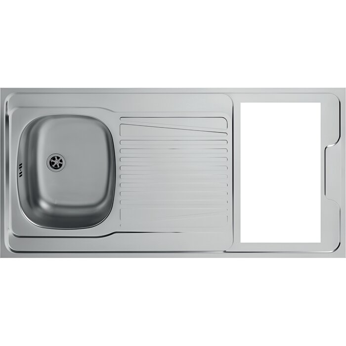 Evier de cuisinette - NORD INOX - 1200x600 mm - 1 cuve - NORD INOX
