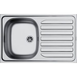 Evier inox - NORD INOX - 755x480 mm - 1 cuve - Sans vidage - NORD INOX