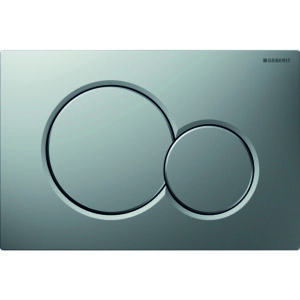 Plaque de commande - Geberit - Sigma01 - Chromé mat - Double touche - Geberit