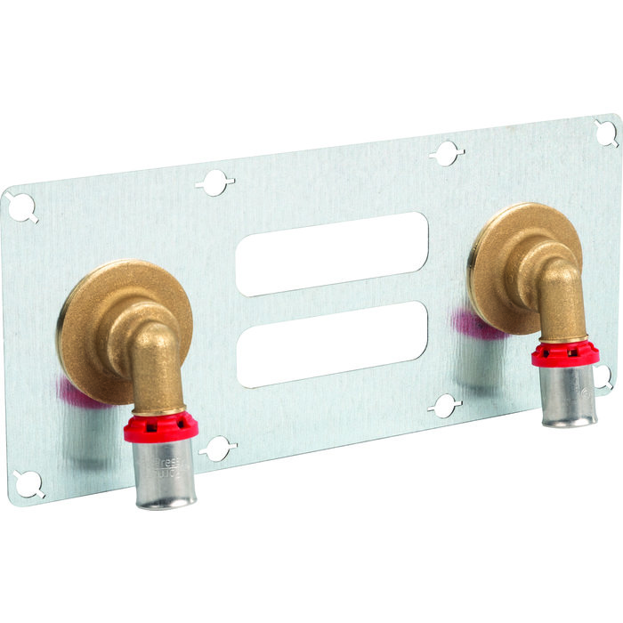 Sortie de cloison double - SIDER - Solufix - A sertir - Entraxe 150 mm - Multicouche Ø 16 mm - F 1/2" - SIDER – Image 2