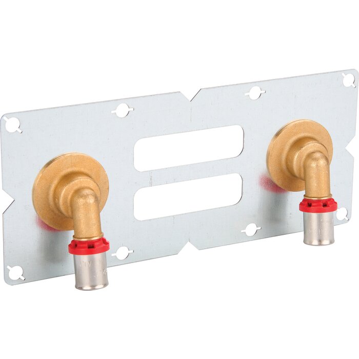 Sortie de cloison double - SIDER - Solufix - A sertir - Entraxe 150 mm - Multicouche Ø 16 mm - F 1/2" - SIDER – Image 3