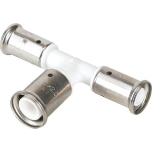 Té multicouche PVDF - Henco - A sertir - Ø26X32X26mm - Henco