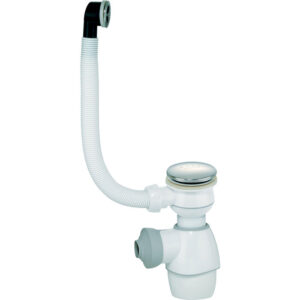 Ensemble de vidage lavabo tout-en-un – WIRQUIN – Quick-Clac – Ø32 mm – Avec trop-plein - Bonde intégrée & siphon compact - Wirquin