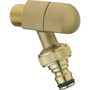Robinet arrosage - Raccord rapide - M 1/2 M 3/4 - Laiton - Riquier