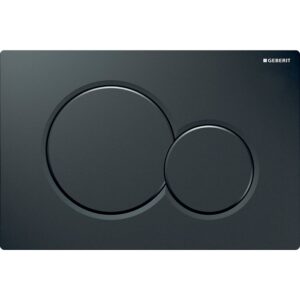 Plaque de commande - Geberit - Sigma01 - Noir - Double touche - Geberit