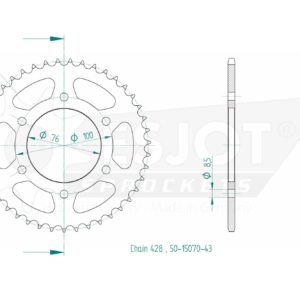 Couronne Esjot 43 dents