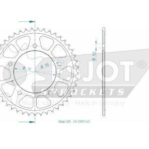 Couronne Acier - 525 - 45 Dents - Made in Germany