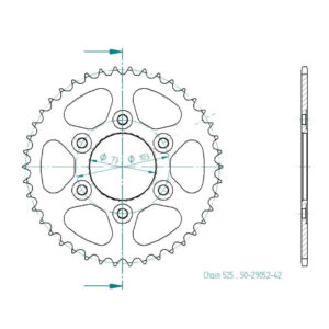 Couronne Esjot - 42 dents