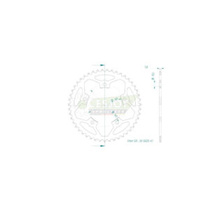 Couronne acier 520 - 47 dents - made in germany