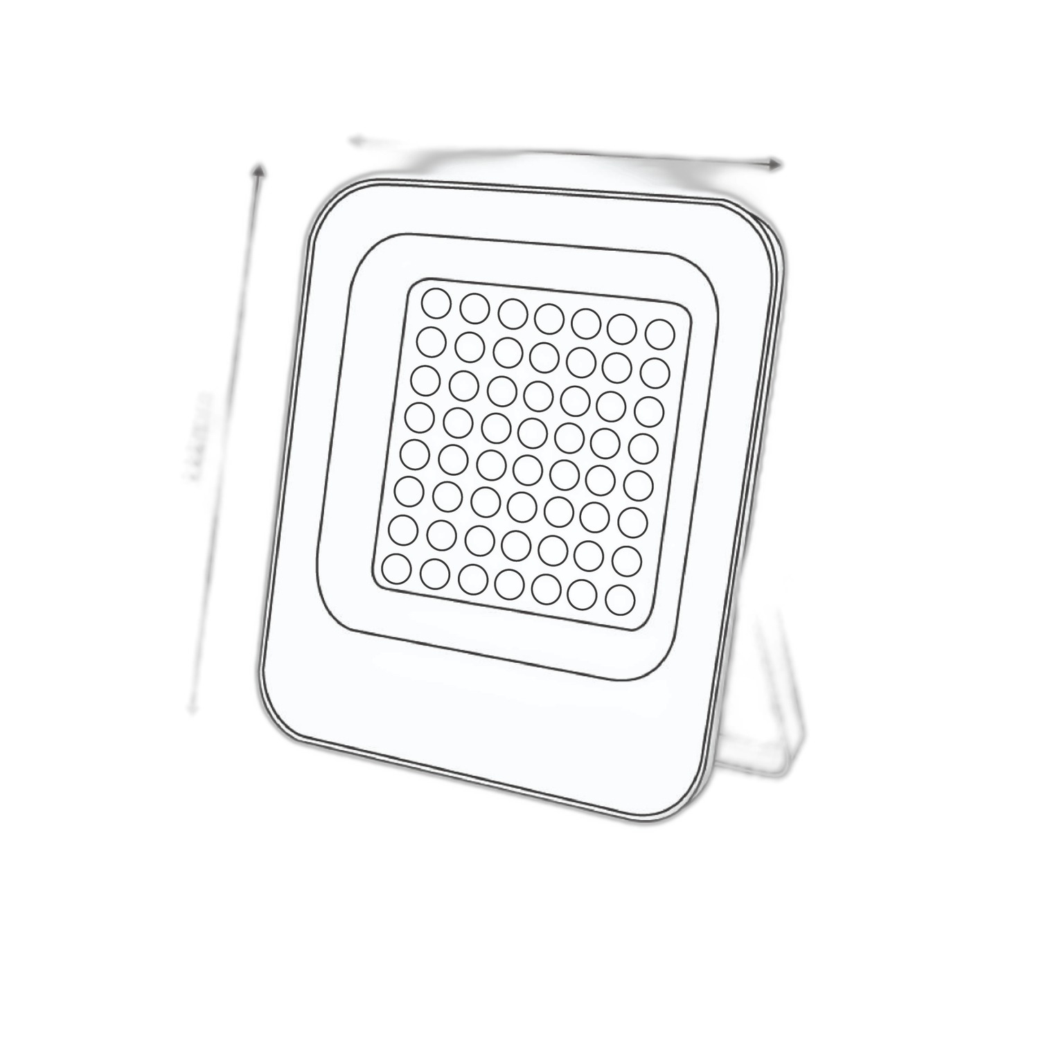 Projecteur LED Napoli Plus 50W 4000K - Ledme - LM6808 – Image 2