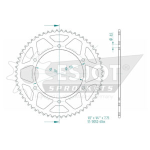 Couronne Acier - 58 Dents - Made in Germany