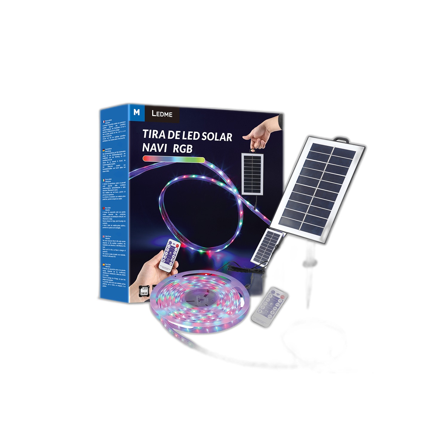 Pack Tira de Led Solaire Smd2835 300L Multicolore - 5 Métros - Ledme - LM2425