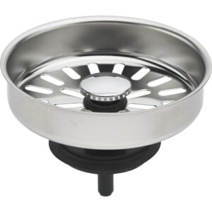 Panier inox pour bonde d’évier – VALENTIN – Ø84 mm – Pour perçage 90 mm – Avec clapet assemblé - Valentin