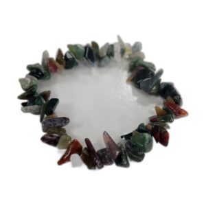 Bracelet Chipstone - Agate Mousse- Vendu par 1