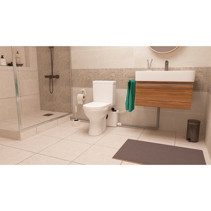 Broyeur pompe - SIDER - Pour WC, lavabo, vasque et douche - 550 W - Intensité 2,5 A - SIDER – Image 2