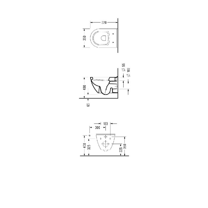 Cuvette suspendue et abattant - SIDER - Avec bride - SIDER – Image 3