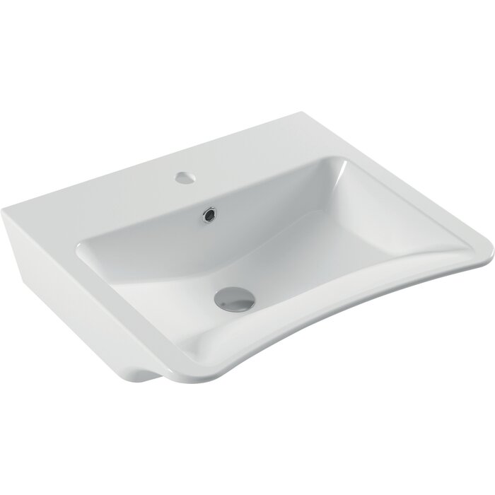 Lavabo PMR - SIDER - Avec trop plein - L. 67,5 x l. 55,5 cm - SIDER