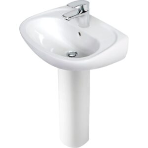 Pack lavabo mitigeur + colonne - SIDER - Prima - Avec vidage - Largeur 550mm - SIDER
