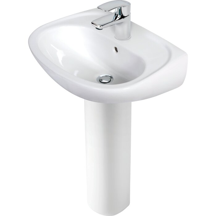 Pack lavabo mitigeur + colonne - SIDER - Prima - Avec vidage - Largeur 550mm - SIDER