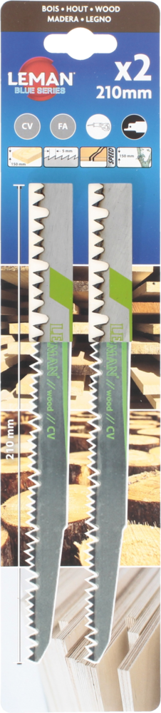 2 LS SABRE 210MM PAS 5-6,5MM CV BOIS BRUT/ELAGAGE Coupe rapide - 7704.02 - LEMAN – Image 4