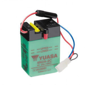 Batterie YUASA 6N2A-2C Conventionnelle Avec Entretien - Livrée Sans Acide
