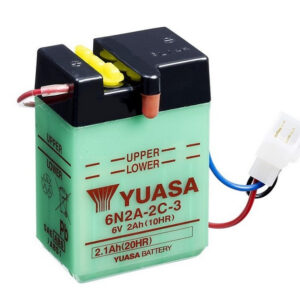 Batterie YUASA 6N2A-2C-3 Conventionnelle Avec Entretien - Livrée Sans Acide