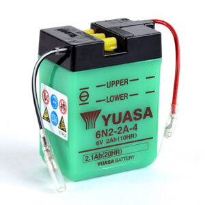 Batterie YUASA 6N2-2A-4 Conventionnelle Avec Entretien - Livrée Sans Acide