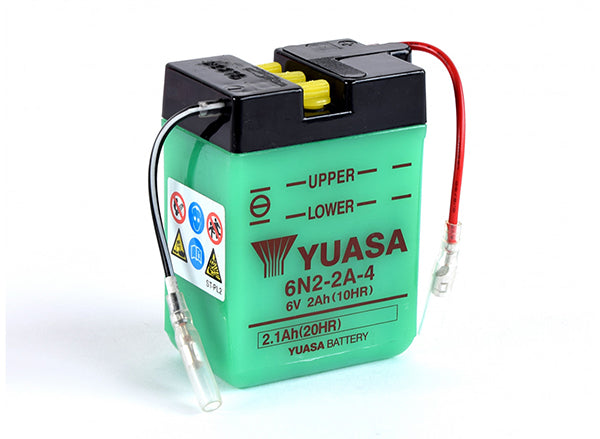 Batterie YUASA 6N2-2A-4 Conventionnelle Avec Entretien - Livrée Sans Acide