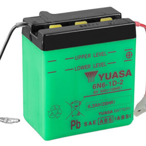 Batterie YUASA 6N6-1D-2 Conventionnelle Avec Entretien - Livrée Sans Acide