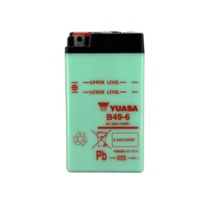 Batterie YUASA B49-6 Conventionnelle Avec Entretien - Livrée Sans Acide