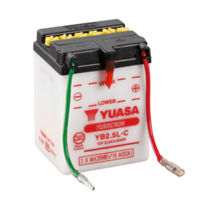 Batterie YUASA YB2.5L-C Conventionnelle Avec Entretien - Livrée Sans Acide