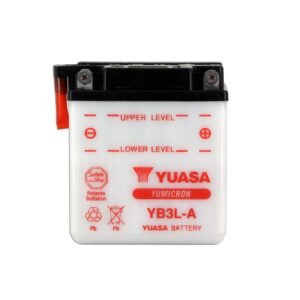 Batterie YUASA YB3L-A Conventionnelle Avec Entretien - Livrée Sans Acide