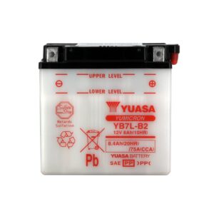 Batterie YUASA YB7L-B2 Conventionnelle Avec Entretien - Livrée Sans Acide