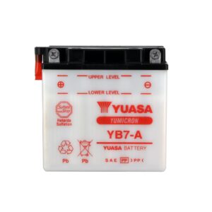 Batterie YUASA YB7-A Conventionnelle Avec Entretien - Livrée Sans Acide