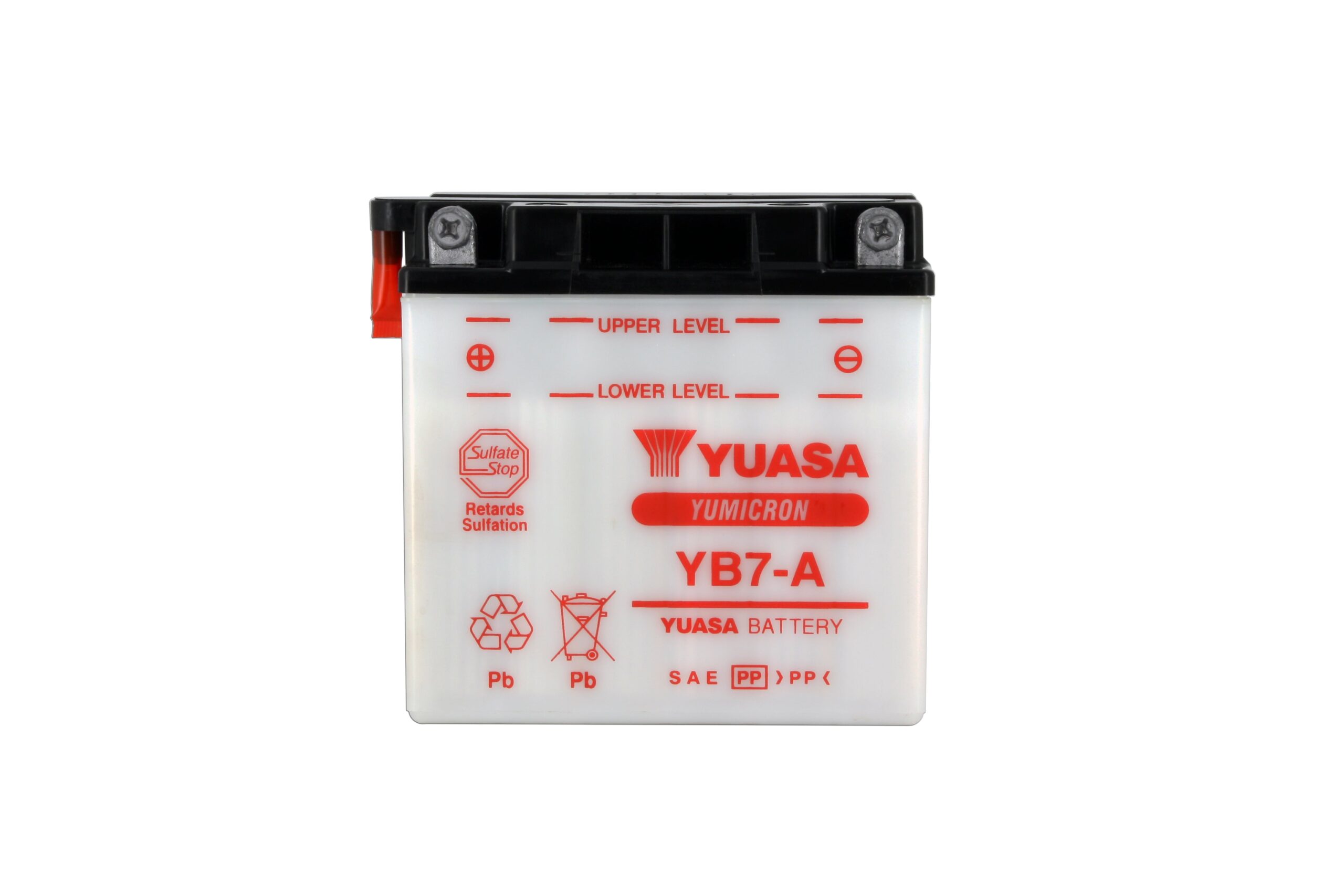 Batterie YUASA YB7-A Conventionnelle Avec Entretien - Livrée Sans Acide