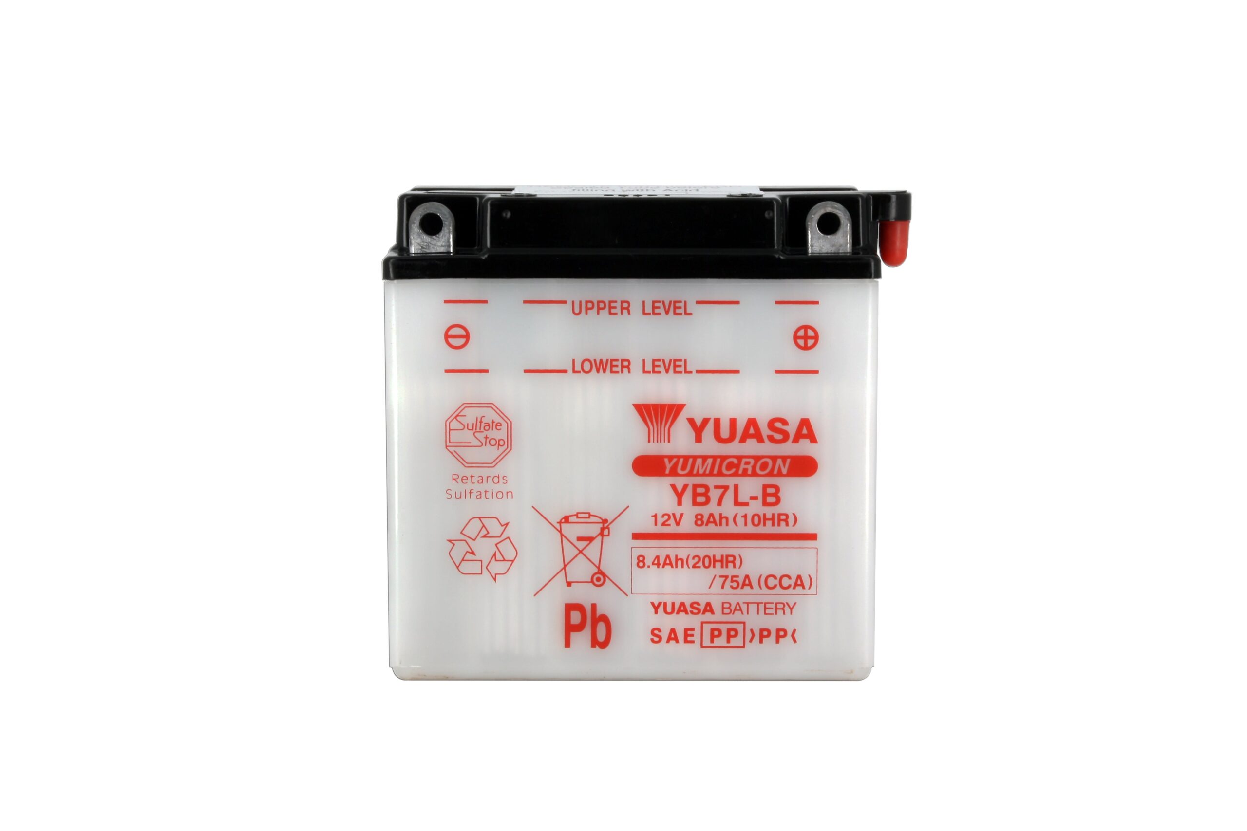 Batterie YUASA YB7L-B Conventionnelle Avec Entretien - Livrée Sans Acide