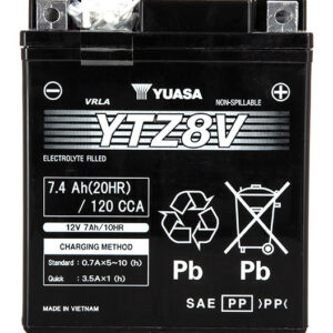 Batterie YUASA YTZ8-V SLA-AGM - Sans Entretien - Prête à l'Emploi