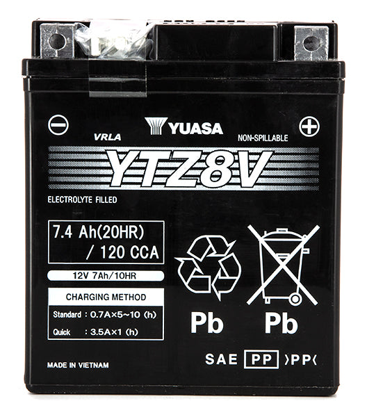 Batterie YUASA YTZ8-V SLA-AGM - Sans Entretien - Prête à l'Emploi