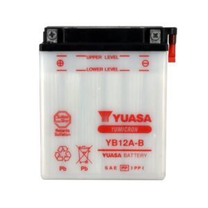 Batterie YUASA YB12A-B Conventionnelle Avec Entretien - Livrée Sans Acide