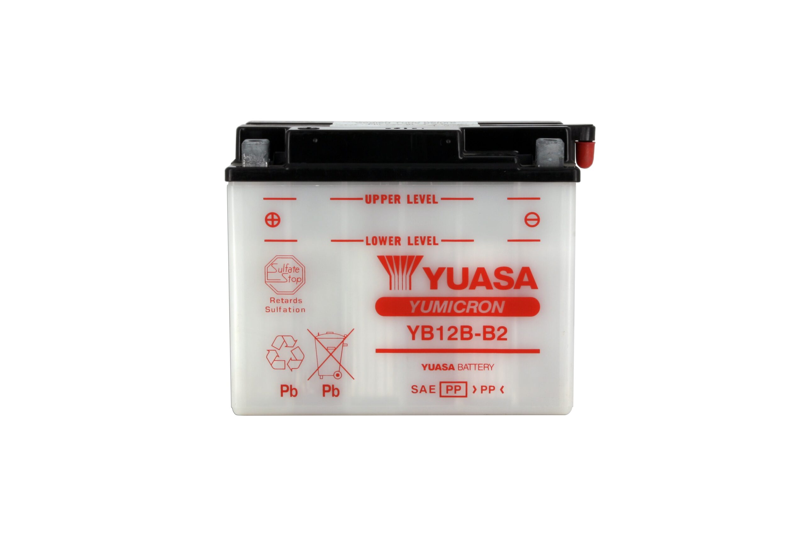Batterie YUASA YB12B-B2 Conventionnelle Avec Entretien - Livrée Sans Acide